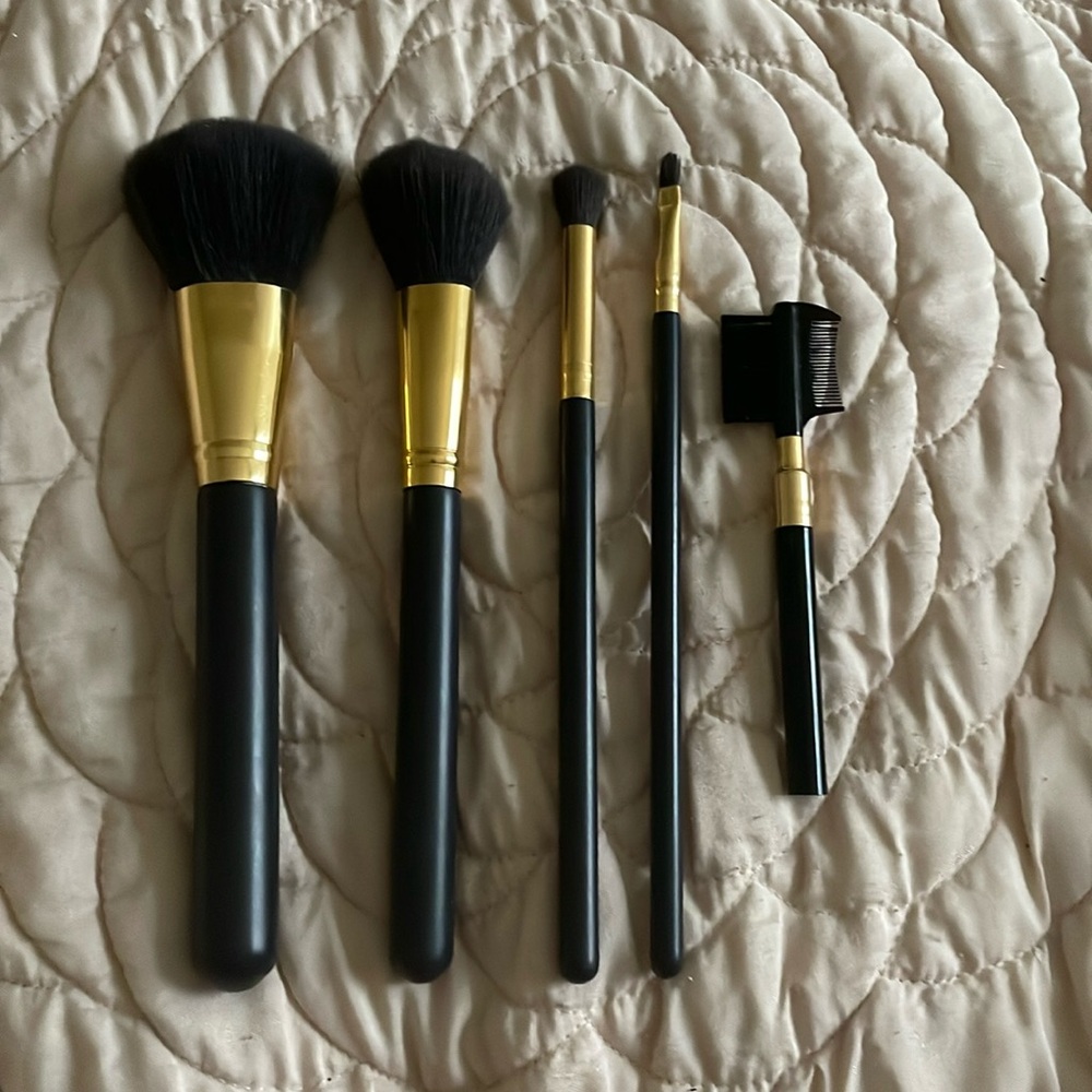 5 Piece Makeup Brush Set
